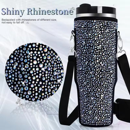 40oz Tumbler Carry Bag With Adjustable Strap - Bling