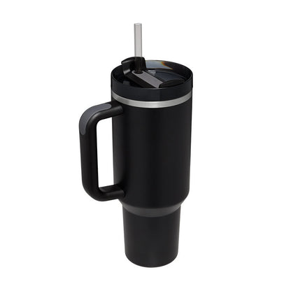 40oz Stainless Steel Vacuum Insulated Tumbler with Straw, Spill Proof Lid for Iced Coffee, Tea and Water